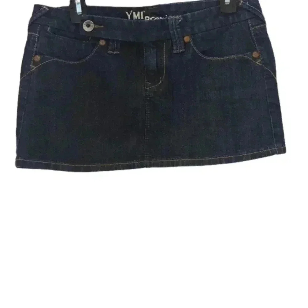 YMI premium junior demin mini skirt
